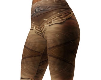 Yoga Leggings  Ethereal Collection -  “Ancient Armor ” original, color, emotion and grace ( Limited Version )