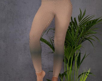 Leggings Aura Collection "Geo-Mesh" - original color, emotion and grace