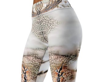 Yoga Leggings Ethereal Collection -  “Diamond Branch ” original, color, emotion and grace ( Limited Version )