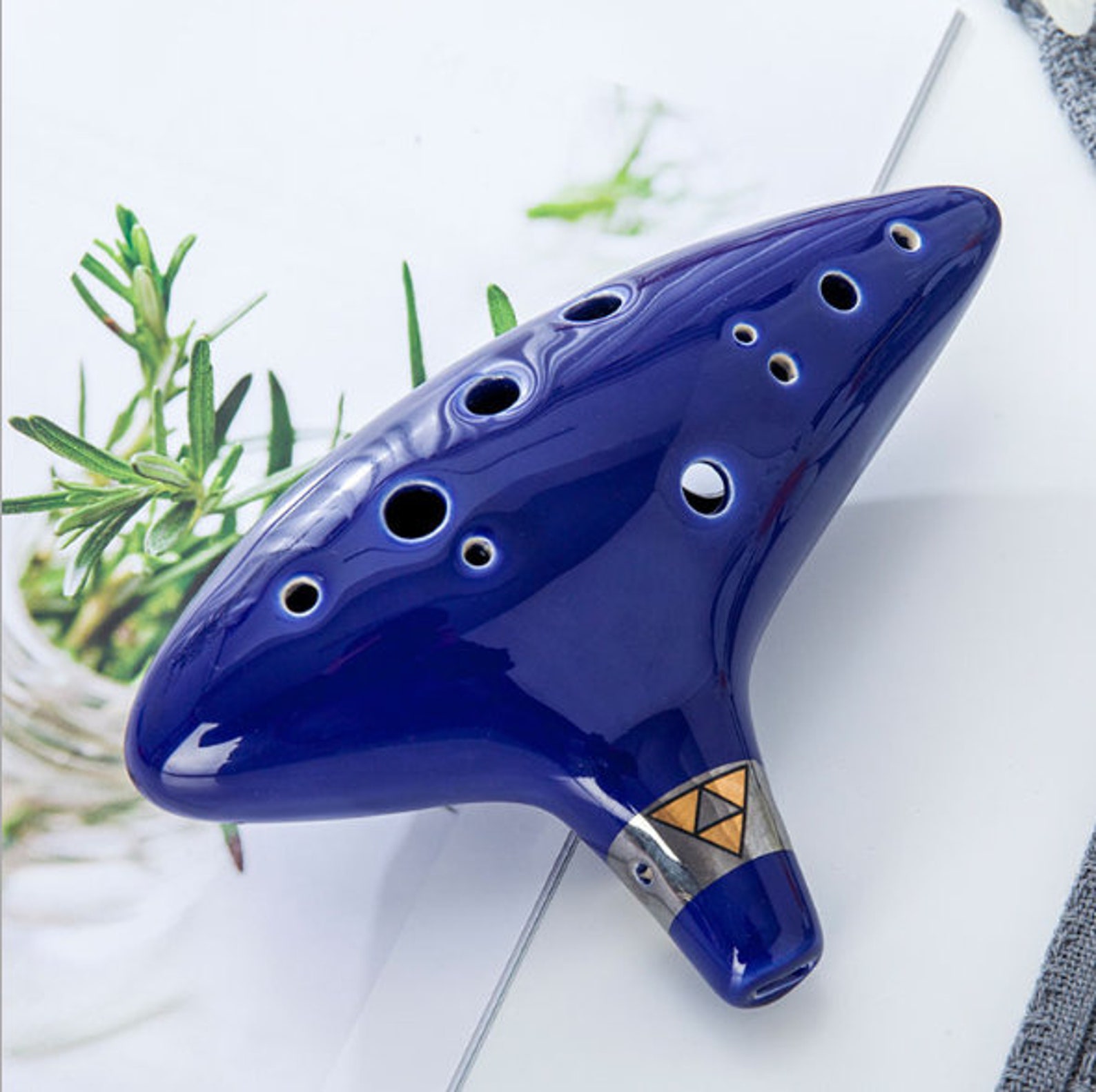 Handcrafted Ceramic Ocarina of Time Playable Zelda Replica Etsy
