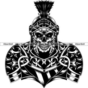 Spartan Warrior Tattoo Design White Background Download 