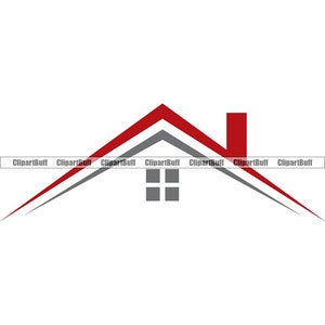 Toiture rouge Toiture Toiture Maisons Achat Vente Maison Maison Immeuble Immeuble Investissement Construction Immobilier Logo Design JPG PNG SVG Fichier coupé