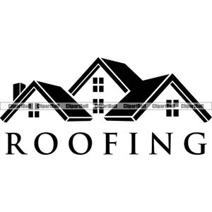 Toiture Réparation de maison Couvreur Bardeaux Carreaux Métal Maison Toit Logement Propriété Construction Résidence Logo Design JPG PNG SVG Fichier coupé