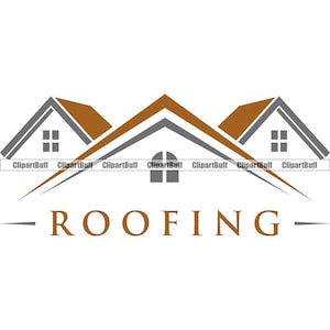 Accueil Réparation de toiture Couvreur Nouveau toit Maison sur toit Entretien de la propriété Résidence Construction Entreprise Logo d’entreprise Conception JPG PNG SVG Cut