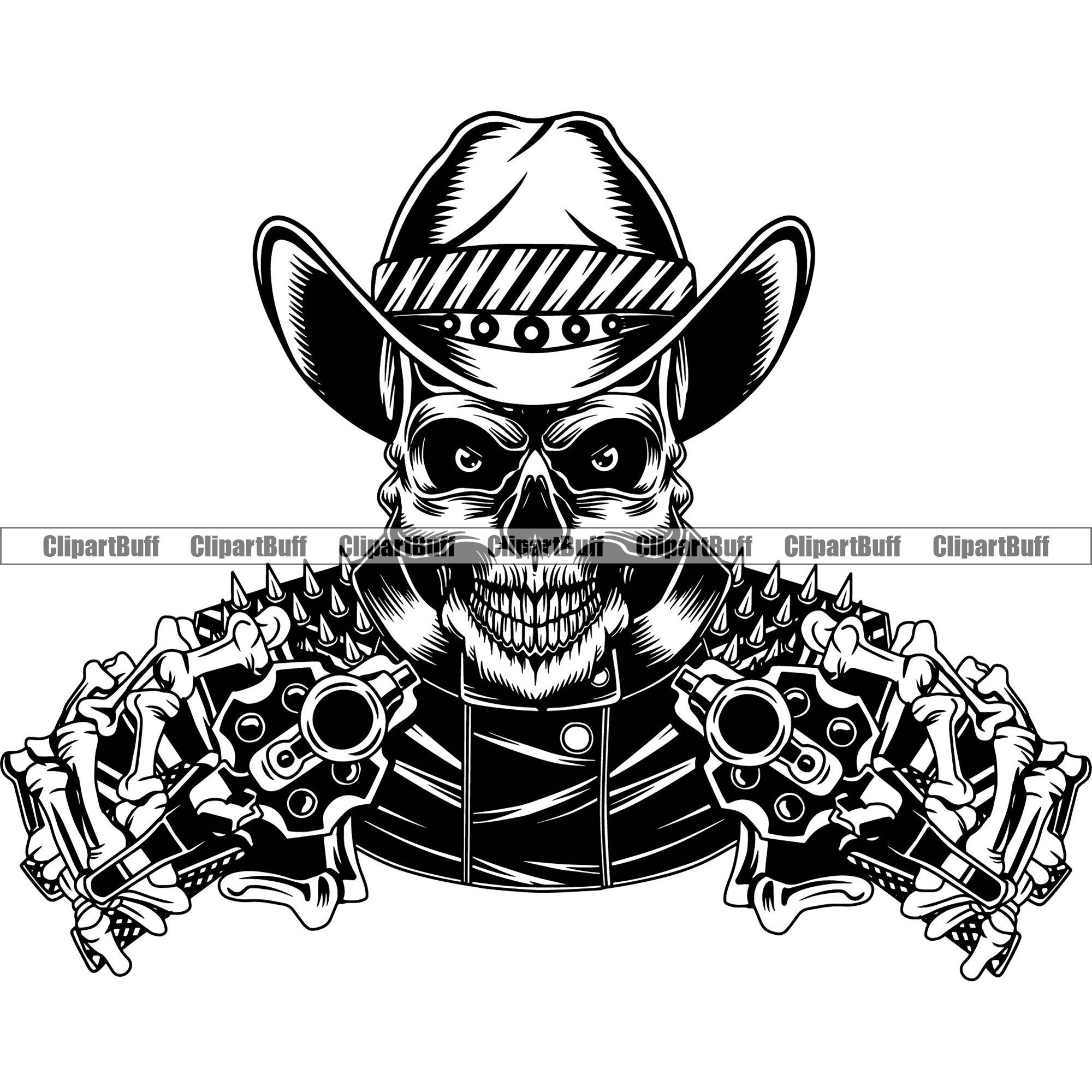 Skull Cowboy Hat Shooter Pistols Guns Country Western Wild West Skeleton  Texas Horror Evil Scary Tattoo Art Logo Design JPG PNG SVG Cut File - Etsy, image size:2000x2000