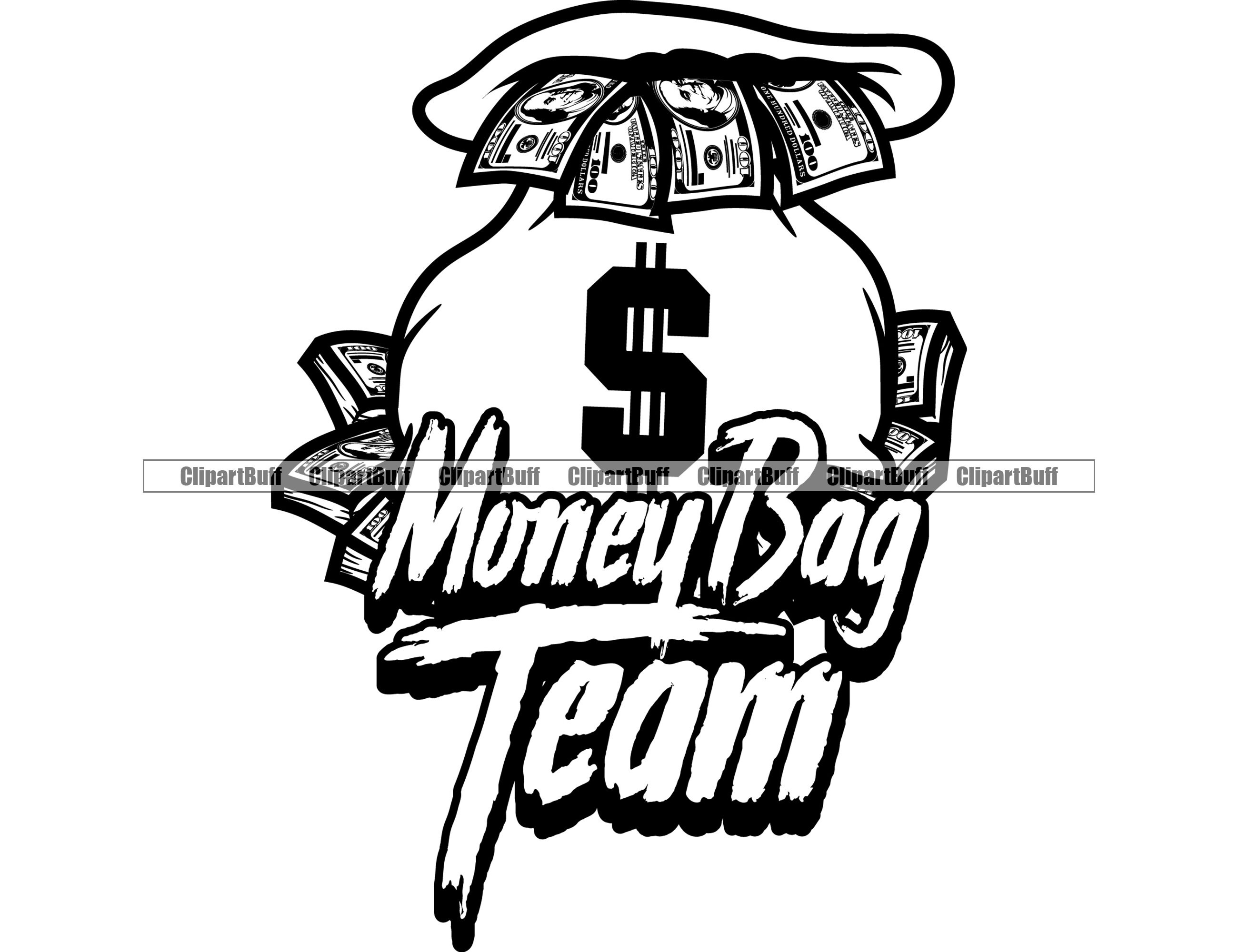 Money Bag Team Cash Stacks Grind Street Trap Plug Trapper