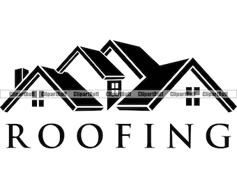 Reparación de techos Techador Techo nuevo Casa Casa Azotea Propiedad Residencia Mantenimiento Empresa de construcción Diseño de logotipo comercial JPG PNG SVG Cortar