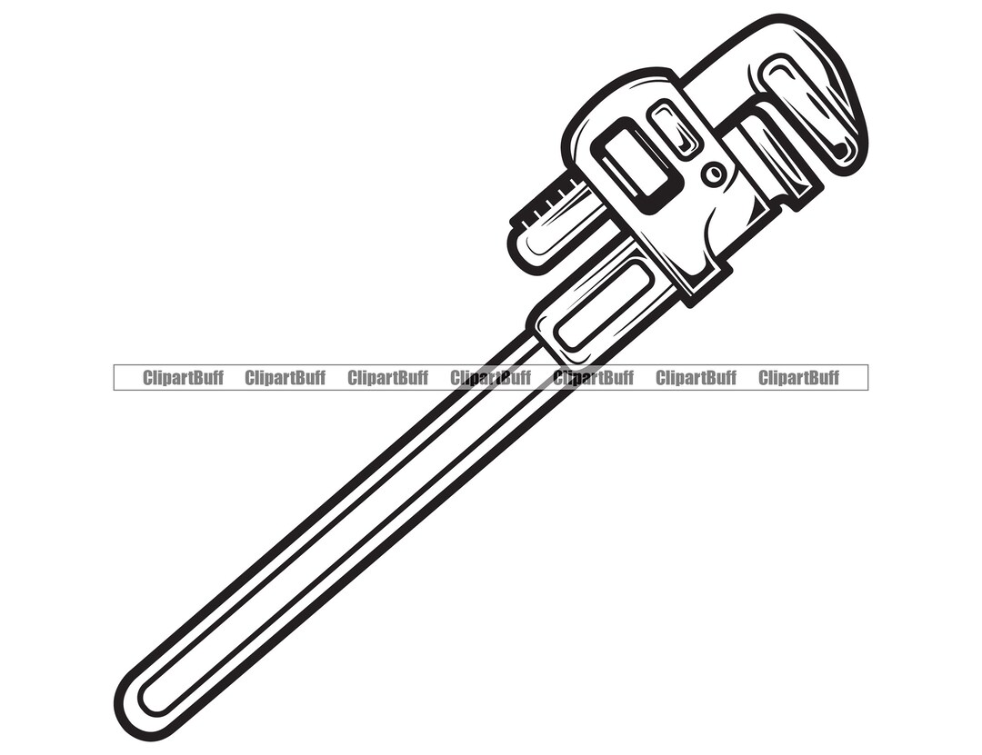 Pipe Wrench Plumbing Service Tool Plumber Repair Handyman Leak Business