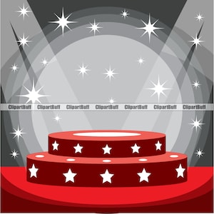Estrellas del escenario Luces Fama Teatro Teatro Actuación Intérprete Espectáculo Concierto Cine Exhibición teatral Diseño del logotipo Jpg PNG SVG Archivo de corte