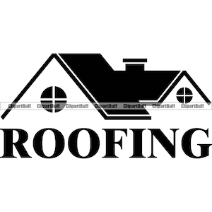 Toiture Réparation de maison Couvreur Nouveau toit Maison sur toit Entretien de la propriété Résidence Construction Entreprise Logo d’entreprise Conception JPG PNG SVG Cut