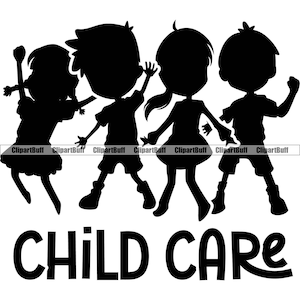 チャイルドケア、幼稚園教育、教師、保育園、幸せな子供、遊ぶ子供たち、楽しいプレイスクール、ベビーシッター、ロゴデザイン、JPG、PNG、SVG、カットファイル