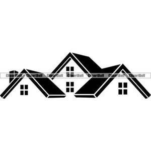 Roofing Roofer Shingle Tile Metal Tar Roof House Apartment Building Warehouse Contractor Construction Repair Logo Design JPG PNG SVG Cut