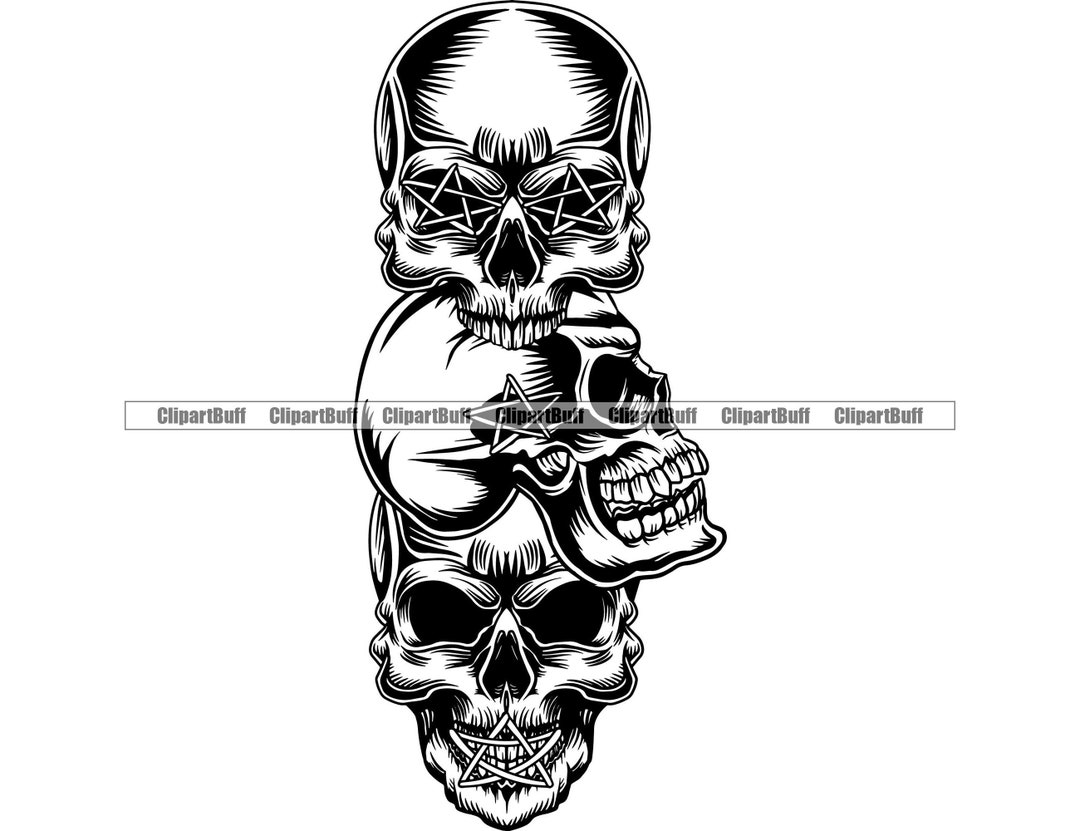 See No Evil Hear No Evil Speak No Evil Skeleton Skull Anarchy Stitched