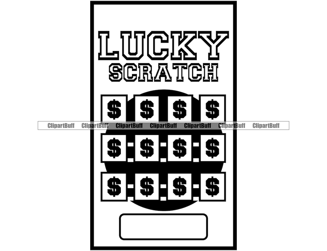 Scratch off Ticket Lottery Lucky Game Gamble Jackpot Number Play Winner