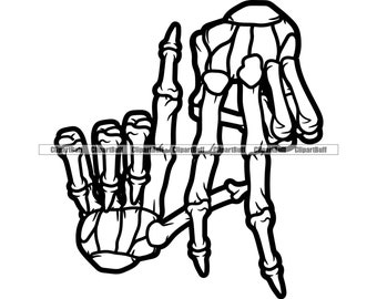 Skeleton LA Gang Hand Sign Los Angeles Gangster Finger Symbol Hustle Grind Street Trap Plug Boss Rap Hip Hop Art Tattoo Design Jpg PNG SVG