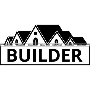 Builder Logo Construction Home House Service Site Work Repair Carpenter Renovation Handyman Fix Company Business Design JPG PNG SVG Cut File