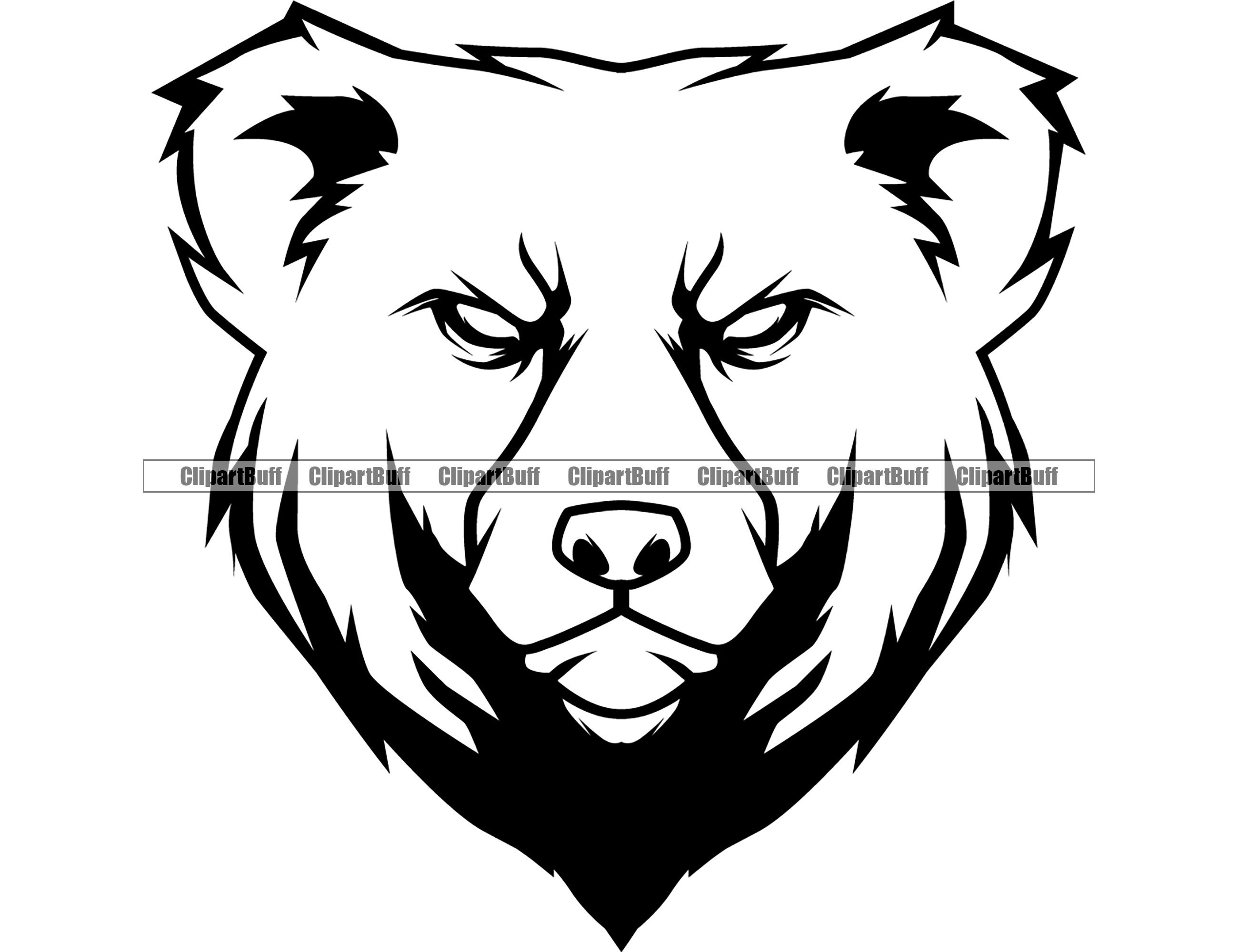 Bear Mascot Clipart Grizzly bear drawing, Bear art, Grizzly bear tattoos