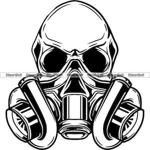 Schädel Turbo Motor Sauerstoffmaske Skelett Kopf Biker Mechaniker Garage Shop Autoteil Service Reparatur Tech Art Tattoo Design JPG PNG SVG Cut File