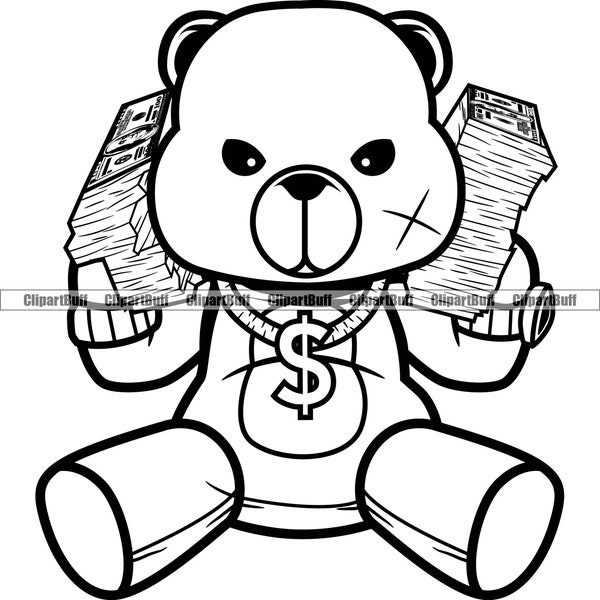 Gangster Teddy Bear Tattoos - Etsy