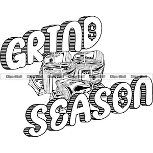 Grind Saison Hustling Geld Stack Gangster Hip Hop Rap Rapper Mafia Mob Grind Street Hustling Hood Art Design Rich Cash JPG PNG SVG geschnitten Datei