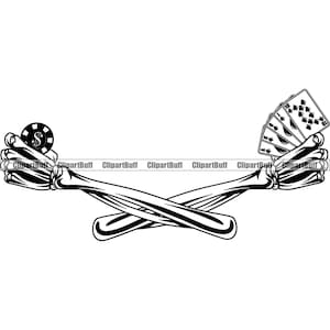 Skeleton Hands Holding Playing Card Royal Flush Poker Chip Casino Gamble Texas Holdem Gambling Tattoo Skull Logo Design JPG PNG SVG Cut File