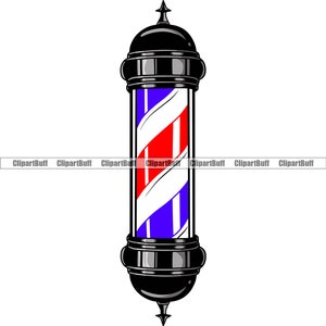 Barber Pole Barbershop Cut Hair Hairstylist Hairstyling Spa Salon Stylist Hairdresser Company Business Shop Logo Design JPG PNG SVG Cut File