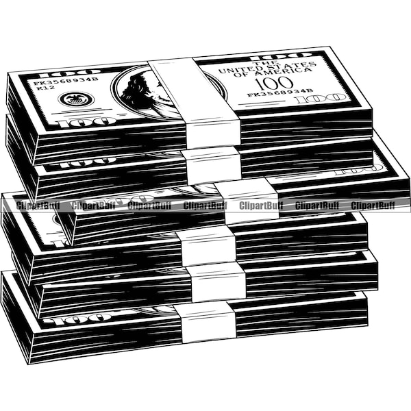 Rubber Band Money Clipart Etsy