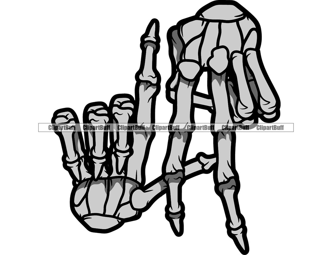 Skeleton LA Gang Hand Sign Los Angeles Gangster Finger Symbol Etsy