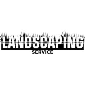 Landscaping Logo Lawn Care Lawncare Landscape Service Grass Gardening Yard Garden Cut Mow Mowing Landscaper Business Design JPG PNG SVG Cut