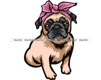 Image by Shutterstock Cute And Funny Black Pug Dog Women's Tee