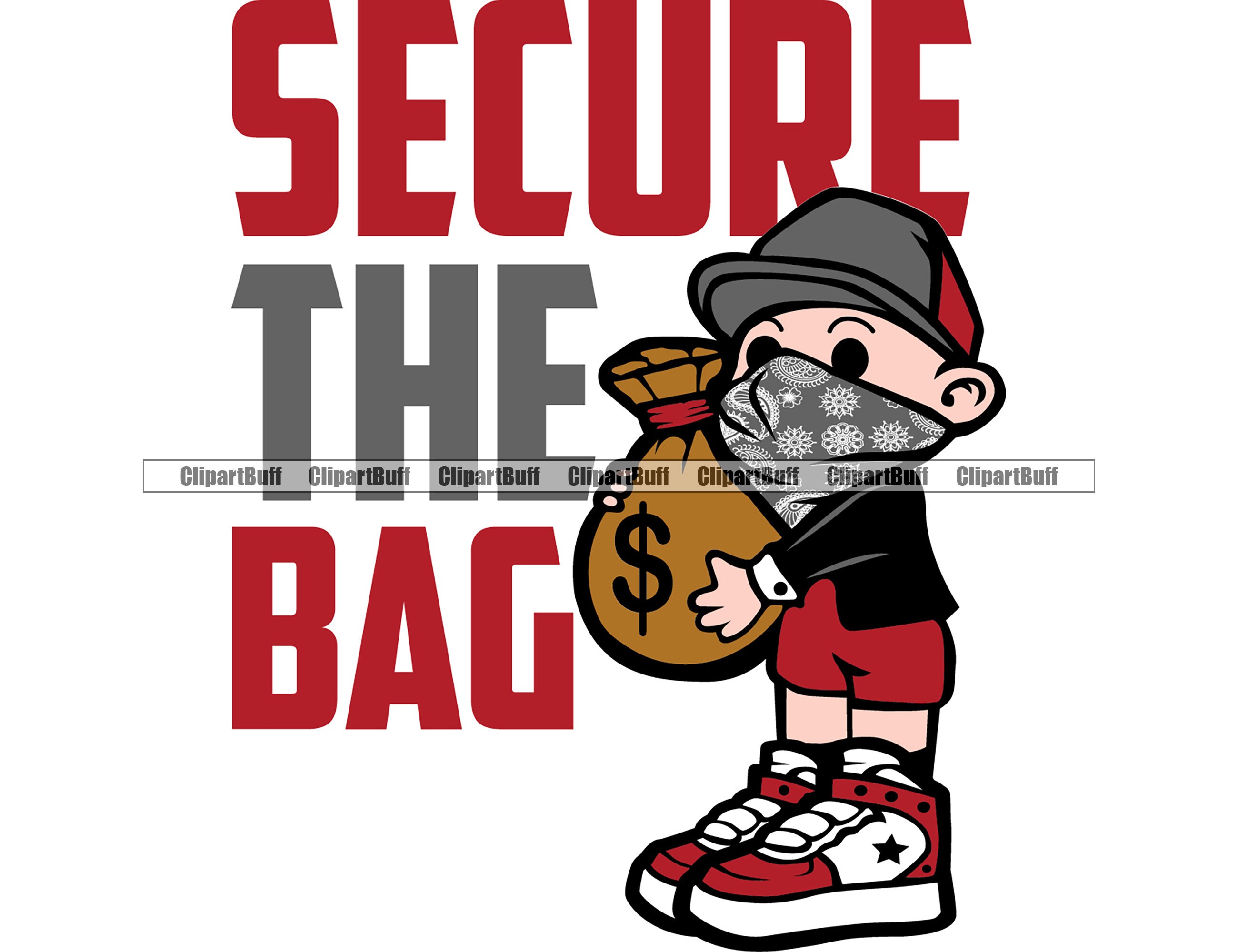 Secure The Bag Hustle Money Bag
