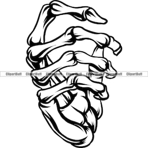 Skeleton Hand Holding Grabbing Object Human Bone Dead Horror Evil Anatomy Science Danger Art Design Element Tattoo JPG PNG SVG Cut File