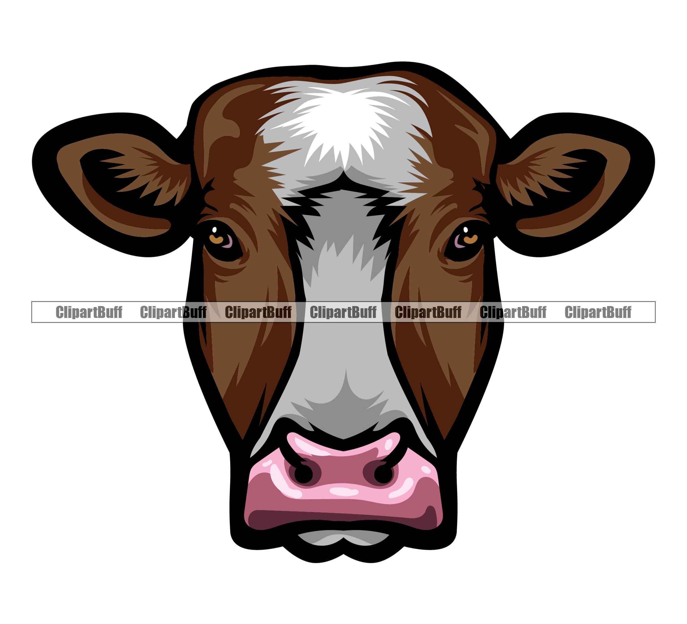 Beef Cow Head Clip Art