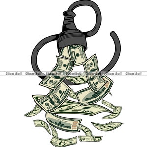 Spina elettrica Soldi che piovono Contanti che cadono Hustle Rich Gangster Trapper Grind Street Ghetto Baller Hustling Art Design JPG PNG SVG Cut