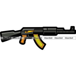 Metralhadora Ak47 Ar15 Proteção de Direitos Militares Defesa de Segurança Segurança Segura Armado Perigoso Tatuagem Oculta Design de Logotipo JPG PNG SVG Cut
