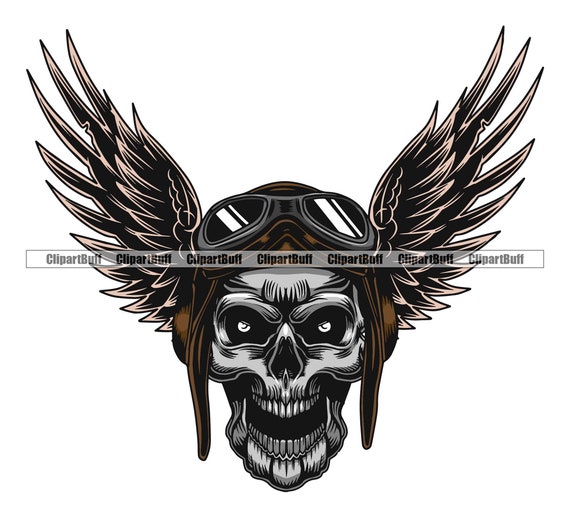 Fighter Pilot Skull - Tattoo - Tapestry | TeePublic