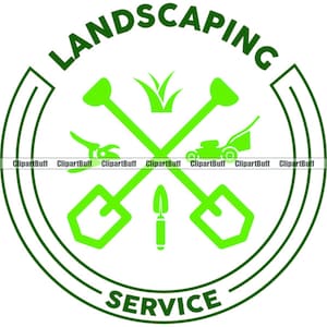 Landscaping Logo Lawn Care Lawncare Landscape Service Grass Garden Yard Gardener Cut Mow Mowing Landscaper Business Design JPG PNG SVG Cut