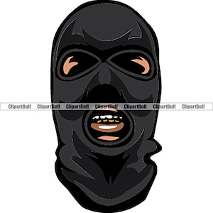 Ski Maske Mann Gangster Trap Plug Mafia Kriminalität Krimineller Dieb Savage Street Rap Rapper Hip Hop Art Hustling Tattoo Design JPG PNG SVG Datei
