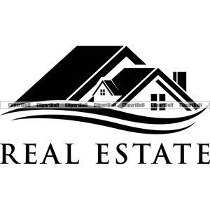 Agente de Bienes Raíces Compra de Tierras Venta De Casas Edificio de Apartamentos Lote Parcela Inversión Mercado inmobiliario Diseño del logotipo JPG PNG SVG Archivo de corte