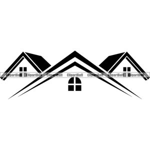 Dak dakbedekking Dakdekker Huizen Kopen Verkopen Huis Huis Appartement Gebouw Service Reparatie Bouw Makelaar Logo Ontwerp JPG PNG SVG Cut File