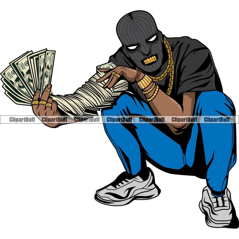 Man With Money Stack Svg - Etsy