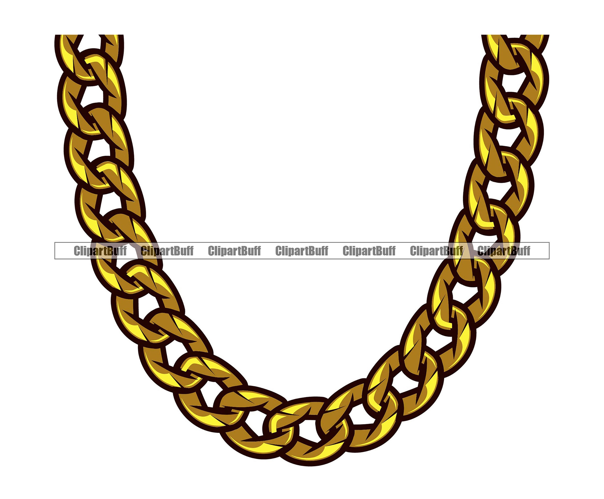 Sticker Rapper Chain Chain Necklace Gold Jewelry Rapper Hip Hop Rap Rapper Fashion Rich ...