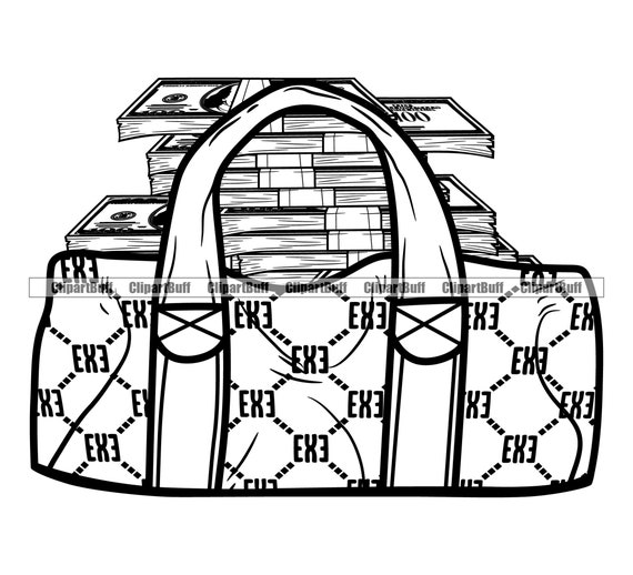 Designer Bag Fancy Luxury Expensive 100 Dollar Bill Wealth Cash Money Hand  Rich Banking Finance Business Art Logo Design Art JPG PNG SVG Cut
