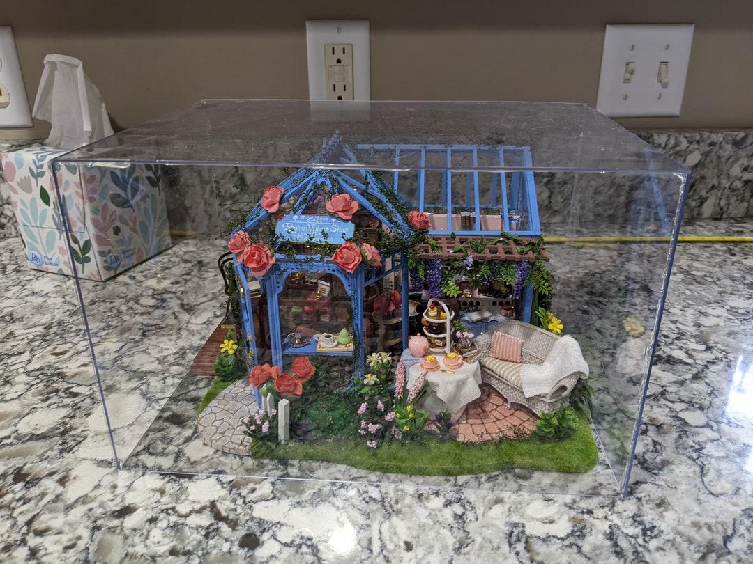 Completed Mini Greenhouse Bookshelf Dicor Etsy