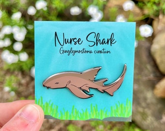 Nurse Shark Hard Enamel Pin | Gifts for Ocean Lovers | Biology | Scuba Diver | Animal Lover