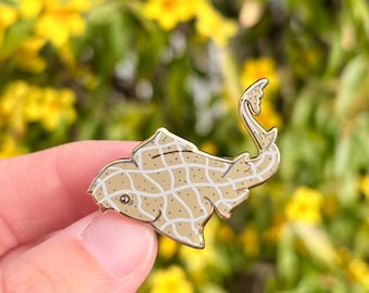 Angel Shark Hard Enamel Pin | Gifts for Ocean Lovers | Biology | Scuba Diver | Animal Lover