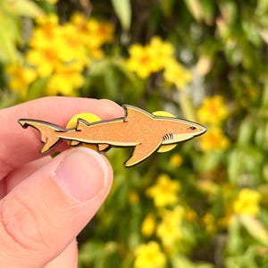 Lemon Shark Hard Enamel Pin | Gifts for Ocean Lovers | Biology | Scuba Diver | Animal Lover