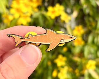 Lemon Shark Hard Enamel Pin | Gifts for Ocean Lovers | Biology | Scuba Diver | Animal Lover