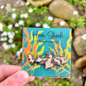 Horn Shark Hard Enamel Pin | Gifts for Ocean Lovers | Biology | Scuba Diver | Animal Lover