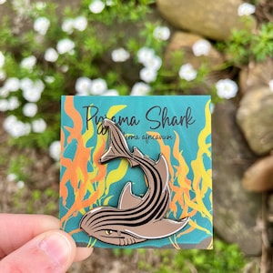 Pyjama Shark Hard Enamel Pin | Gifts for Ocean Lovers | Biology | Scuba Diver | Animal Lover